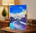Beddgelert in the snow. greetings card
