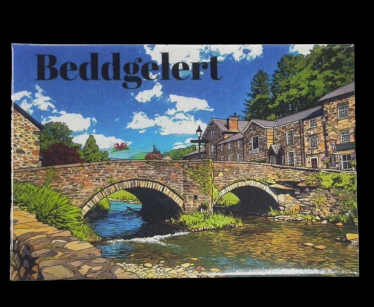 Beddgelert Fridge Magnet 80mm x 60mm