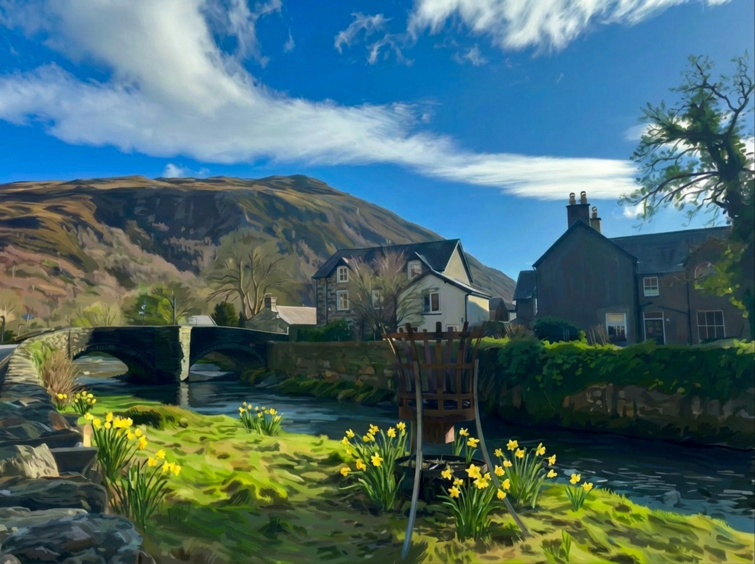 Beautiful Beddgelert greetings card.