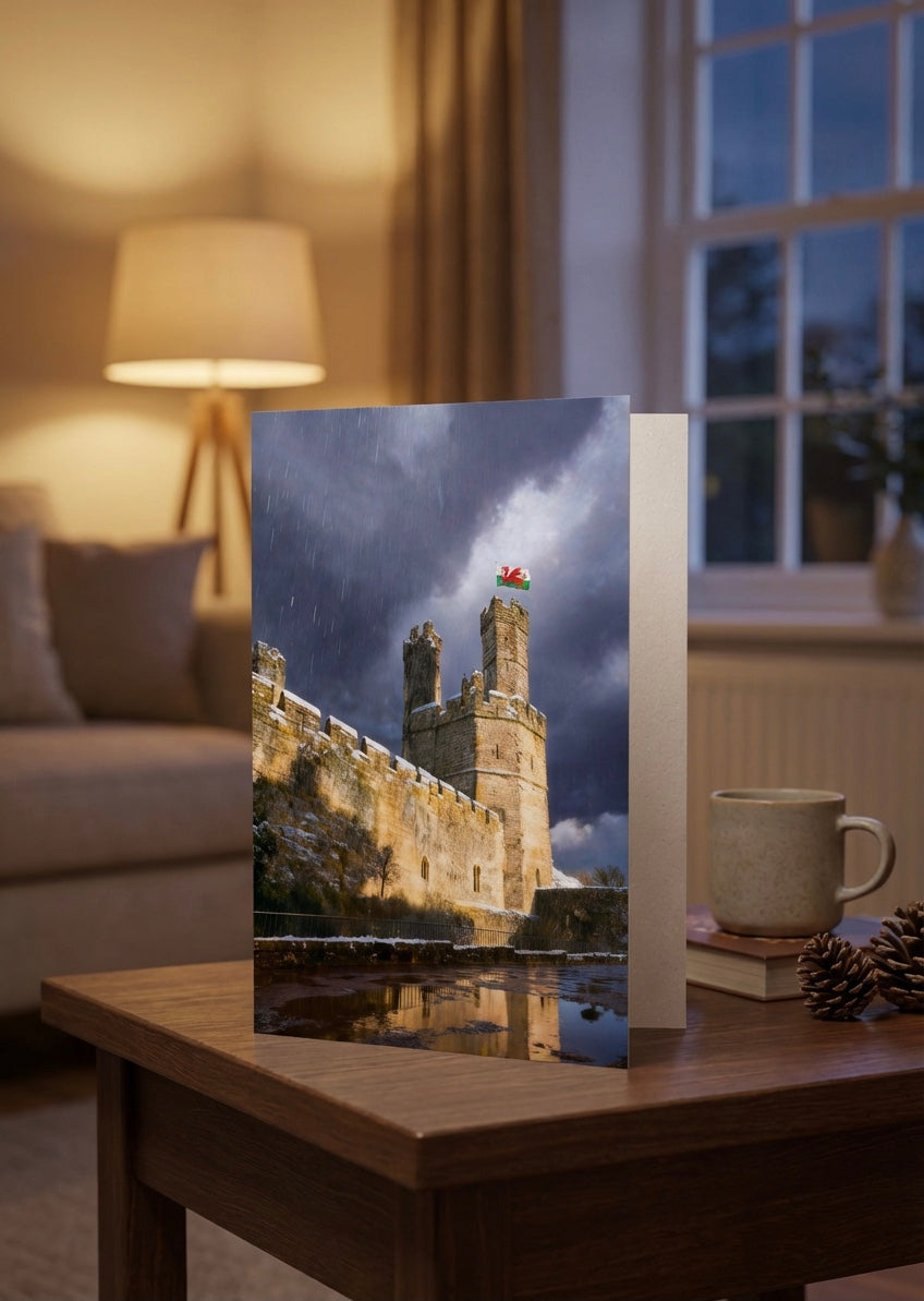 Caernarfon Castle greetings card