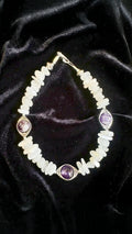 Amethyst and Rose Quartz bracelet. free shipping