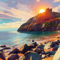 Castell Cricieth/Criccieth Castle Greetings Card
