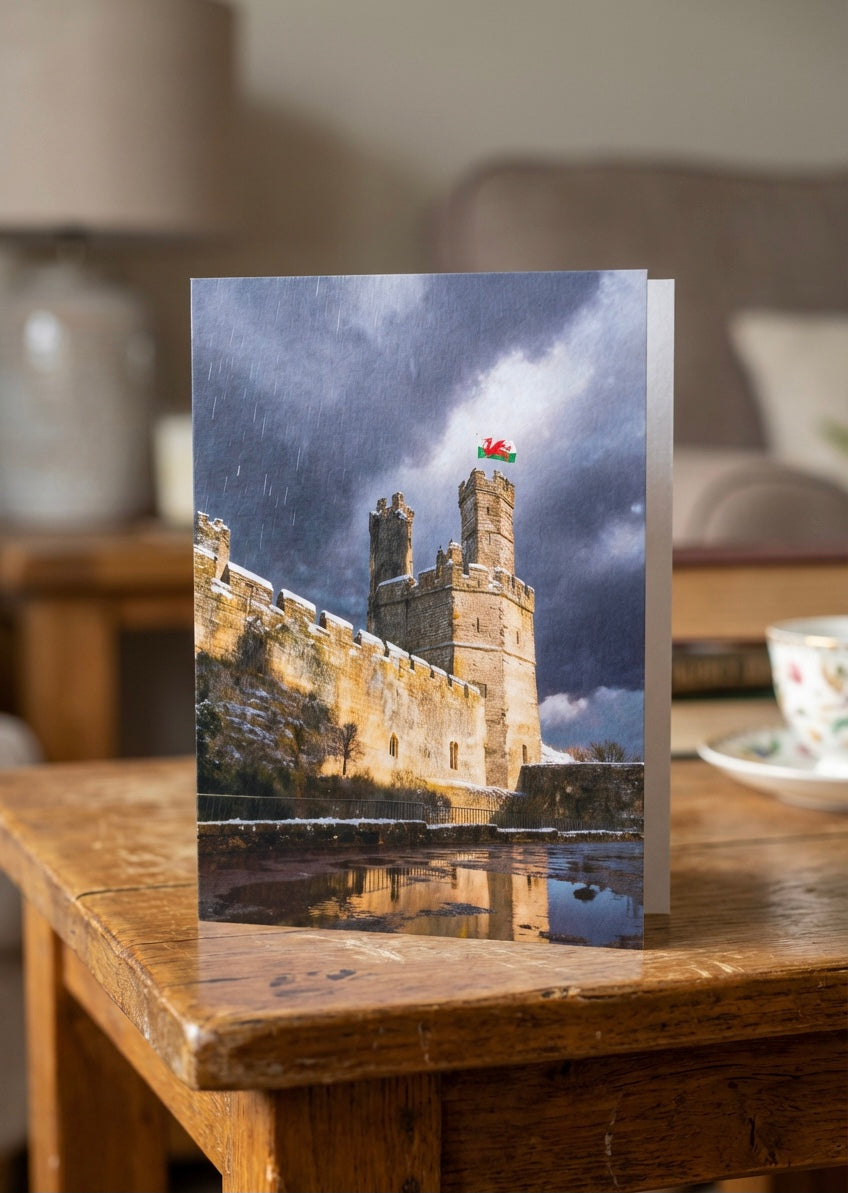 Caernarfon Castle greetings card