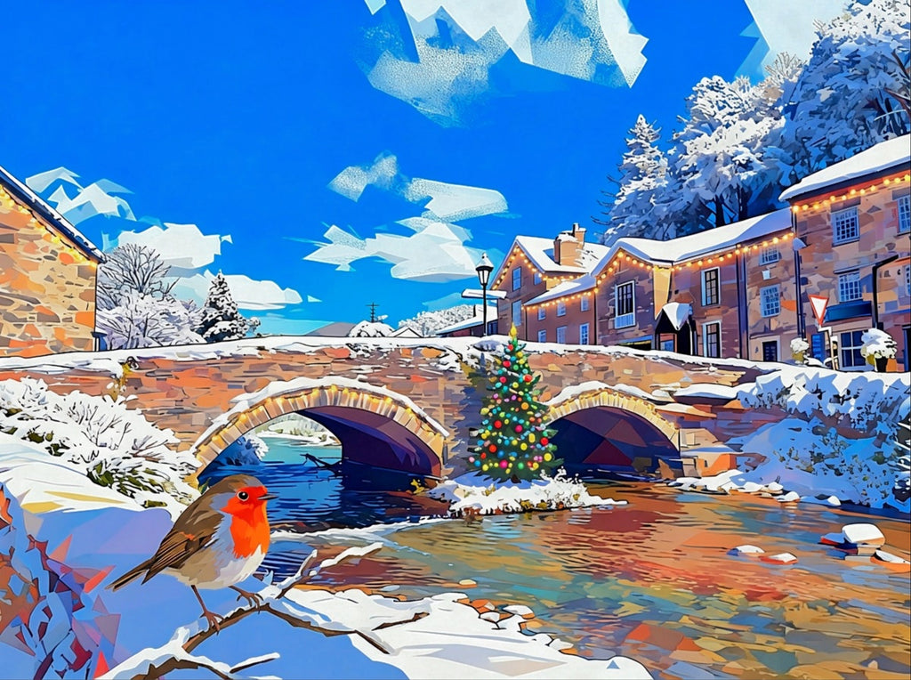 Beddgelert Christmas design - Greetings Card