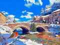 Beddgelert Christmas design - Greetings Card