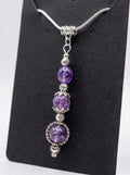 Amethyst handmade necklace. 18”chain. Free shipping