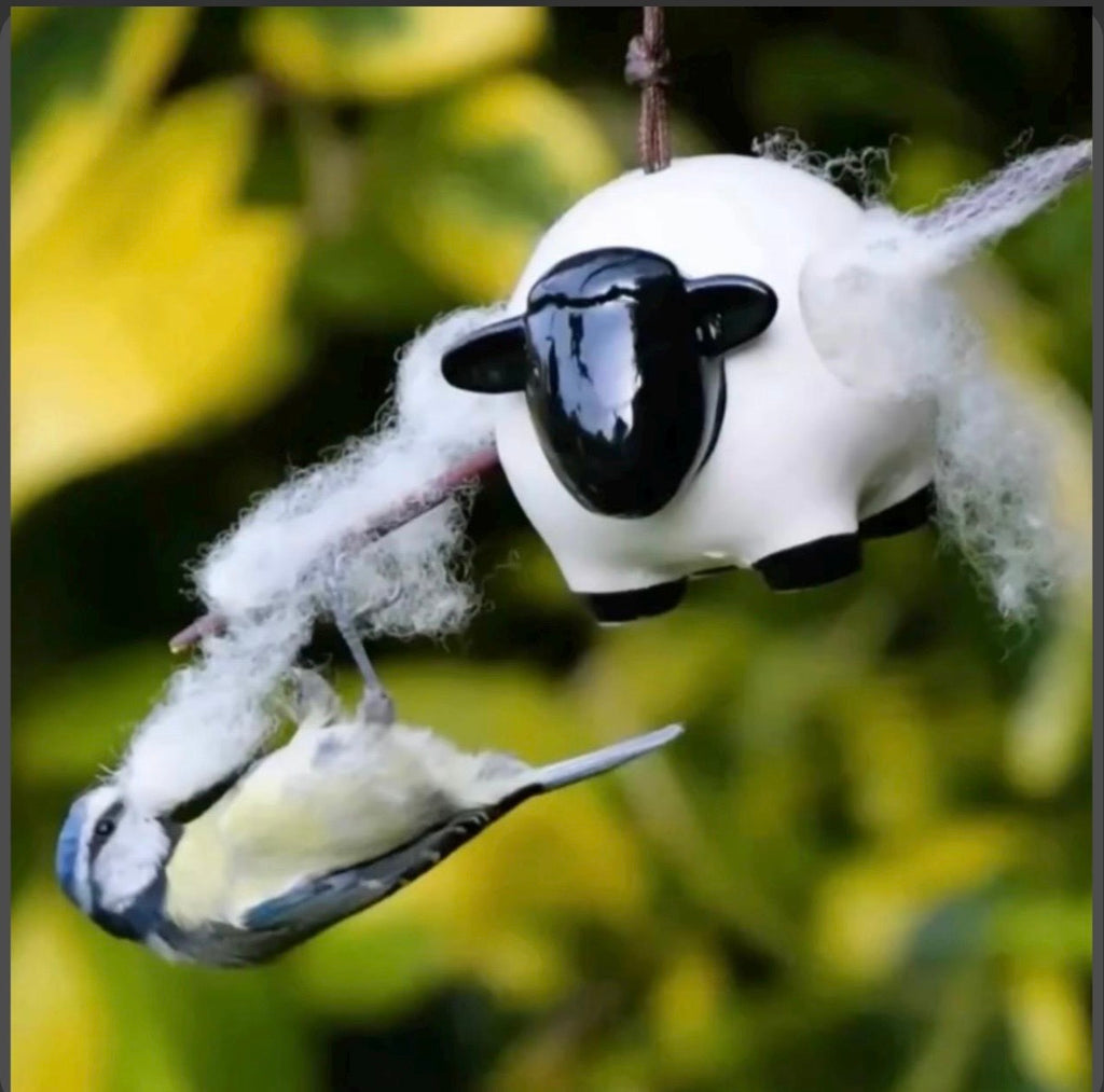 Woolie the sheep nesting wool holder - FREE SHIPPING