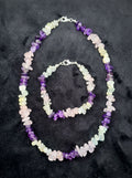 Handmade necklace and bracelet set. Free shipping