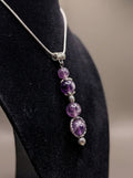 Amethyst handmade pendant with 18” chain. Free shipping