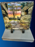 The story of Gelert. 14cm x 14cm slate with stands.