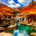 Watkin Pool 150mm x 150mm greetings card