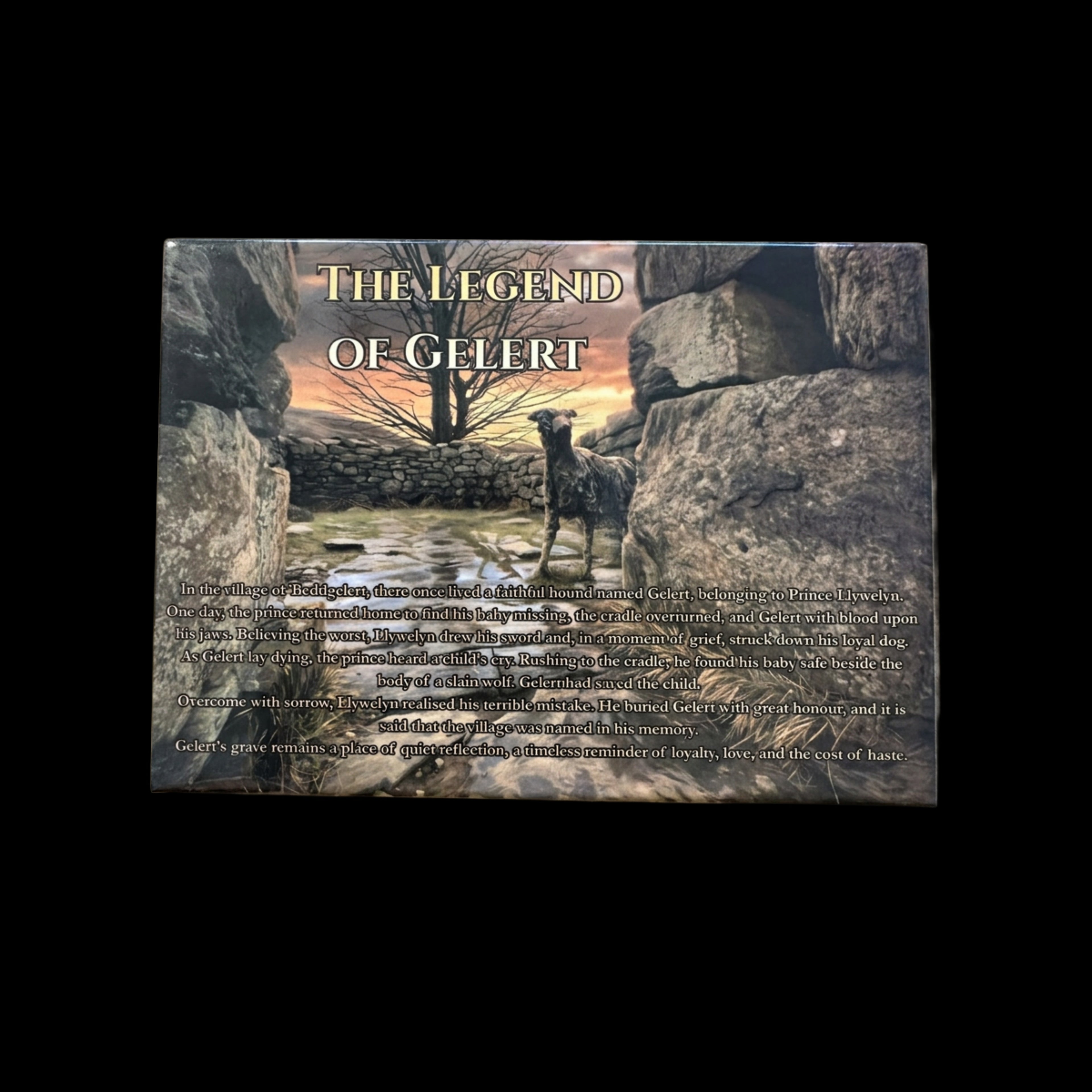 Legend of Gelert fridge magnet large