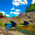 Beddgelert Bridge Greetings Card, 150mm x 150mm FSC card.