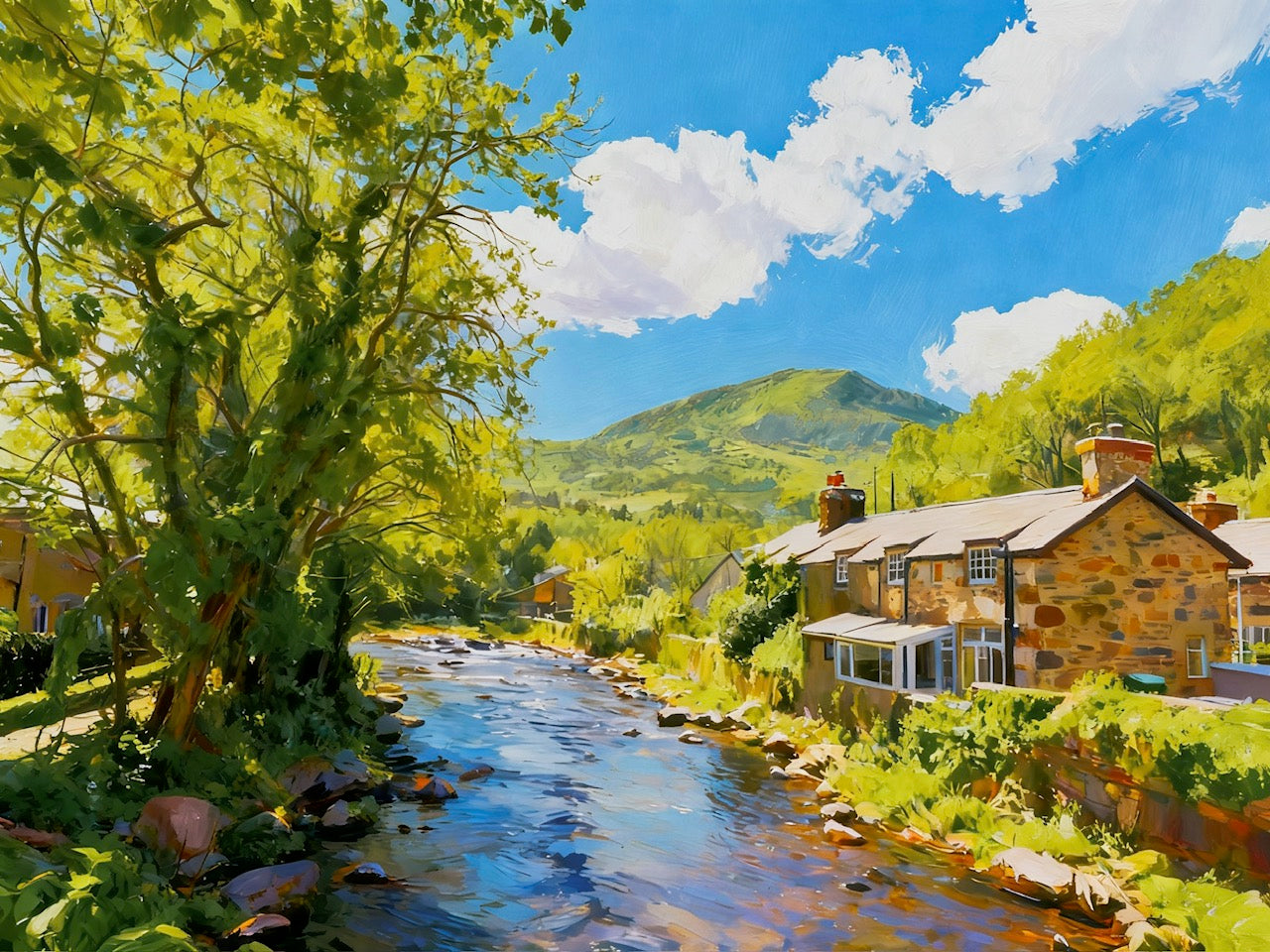 Beddgelert in the Spring