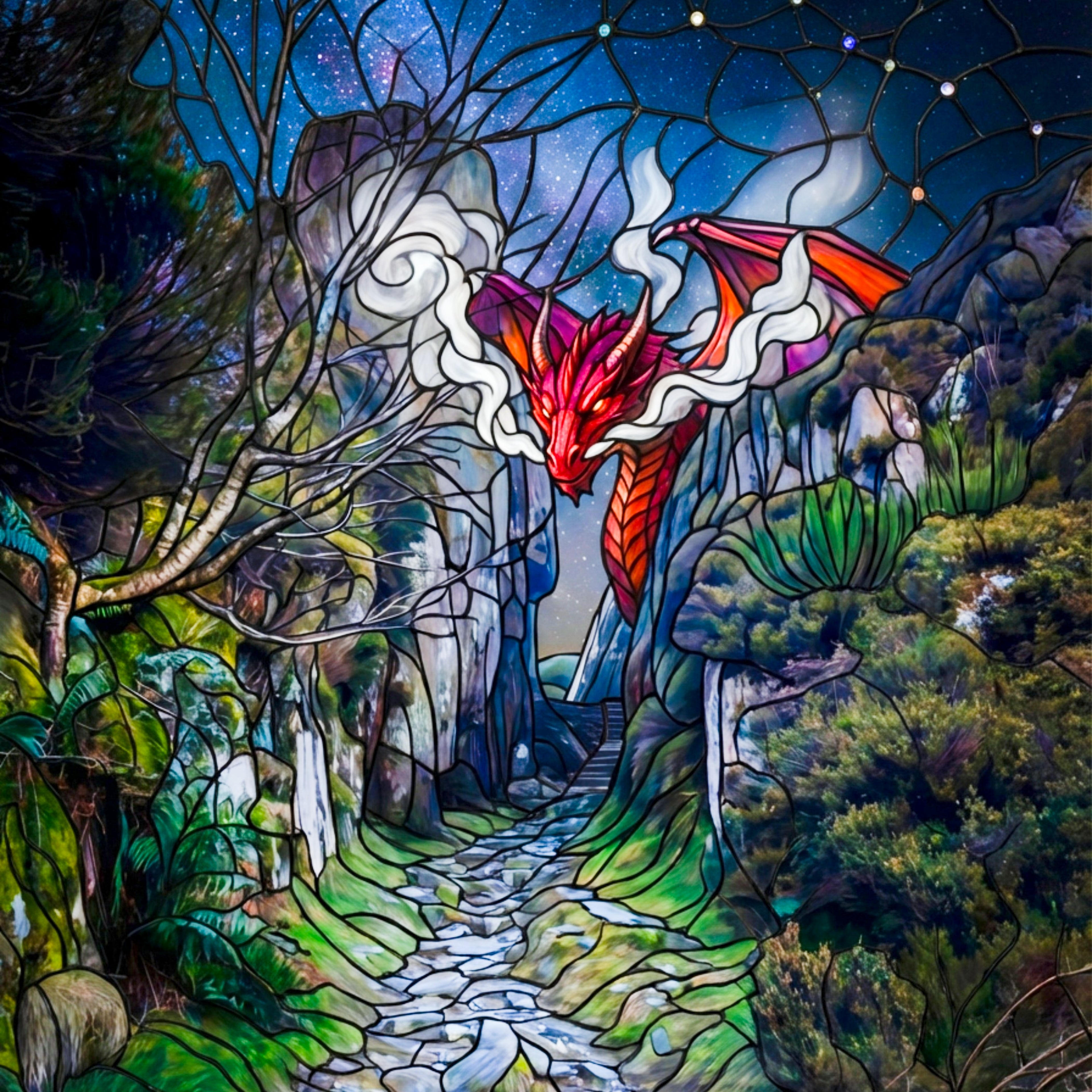 Fantasy Welsh Dragon Greetings cards
